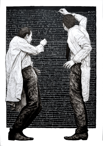 Levalet. Progrès Encre de chine sur papier - 2015. http://www.levalet.xyz/inside