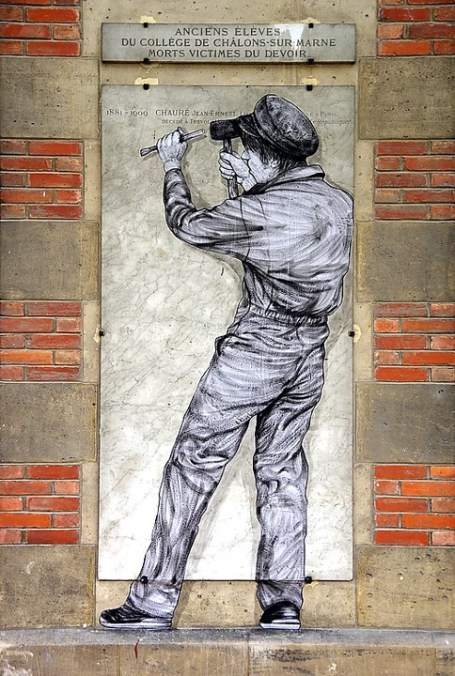 Levalet for Lycée Pierre Bayen in Châlons, France, 2017