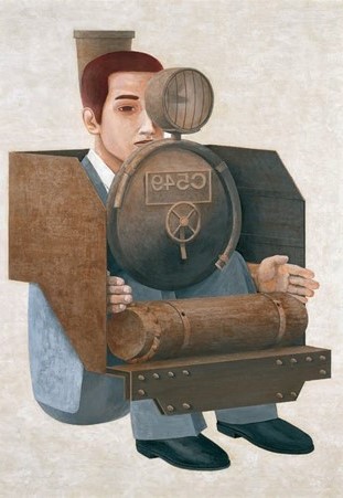 Tetsuya Ishida. Hombre locomotora de vapor. 1995.
