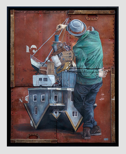 Levalet. Possessions 131x103, technique mixte, 2021